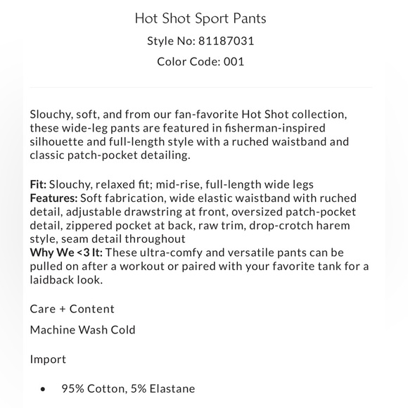 FP Movement Hot Shot Sport Pant - Picture 4 of 10